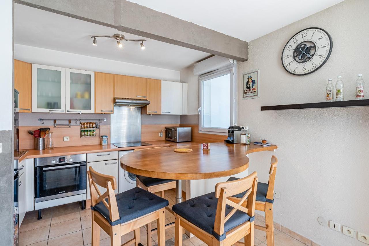 مارسيليا La Joliette; Duplex 2 Chambres, Parking Inclus+ Terrasse+ Ascenseur المظهر الخارجي الصورة