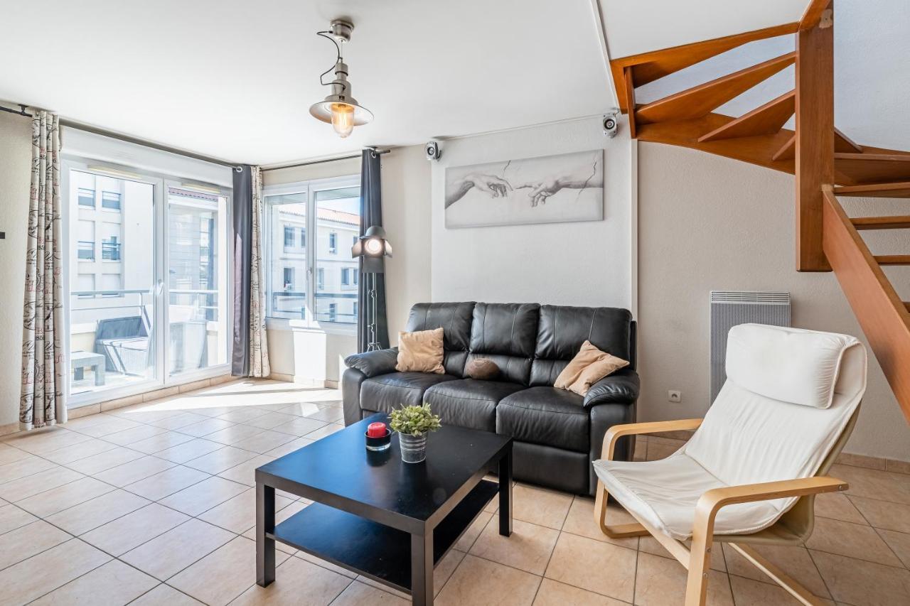 مارسيليا La Joliette; Duplex 2 Chambres, Parking Inclus+ Terrasse+ Ascenseur المظهر الخارجي الصورة